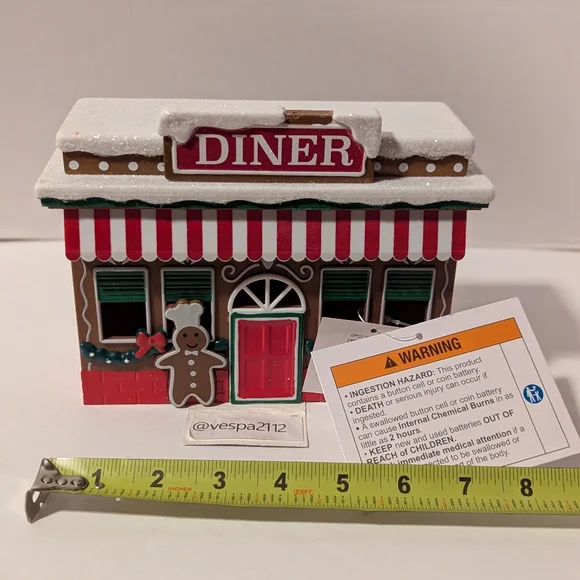 Target Bullseye Playground Christmas Village 3pc Cafe Toy Diner Gingerbread - Picture 5 of 13